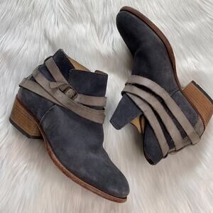 H by Hudson Slate Gray Suede Horrigan Bootie